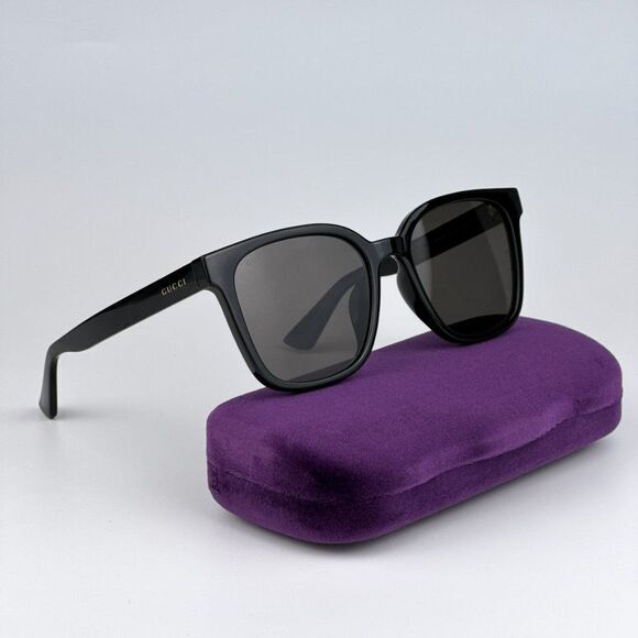 NEW Gucci GG1346SK 002 Black Brown Polarized Square Unisex Sunglasses GG 1346SK - Picture 3 of 15